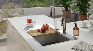 Кухонная мойка Alveus Pure 50R KMB-90 860x525 1103653 Брашированная сталь