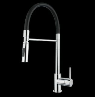 Смеситель для кухни Alveus Lyra-S Chr 1132184 Хром Черный