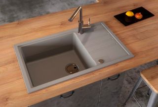 Кухонная мойка Alveus ranital Intermezzo 130 Concrete G81 780x480x200 1119692 Бетон