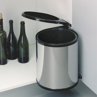 Ведро для мусора Alveus ALBIO 224309 ALBIO навесное круглое нержавеющая сталь