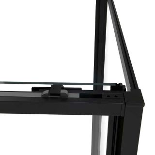 Душевой уголок Vincea Slim Soft 110x90 VSR-1SS9011CLB профиль Черный стекло прозрачное