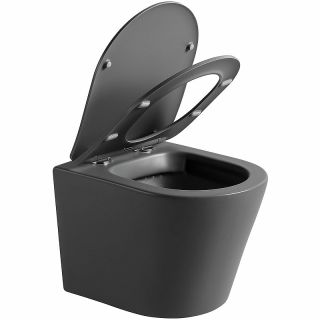 Унитаз Vincea Piatti VT1-11SMA подвесной Антрацит матовый с сиденьем Микролифт