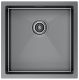 Мойка кухонная Paulmark Gerberg PM214444-GM воронёная сталь