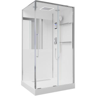 Душевая кабина Black and White Galaxy G8898 115х90 889800 с паром без гидромассажа