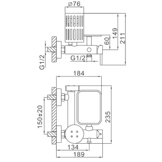 Гигиенический душ Frap F7513 хром