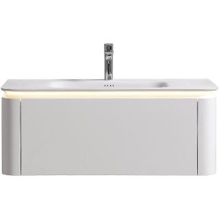 Тумба с раковиной Black&White Universe 9251000Р03 100 см молочный белый матовый