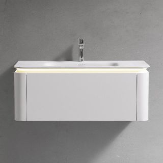 Тумба с раковиной Black&White Universe 9251000Р03 100 см молочный белый матовый