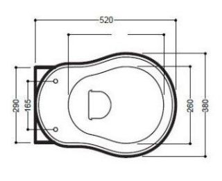 Сиденье для унитаза Kerasan Retro 108640 с крышкой орех