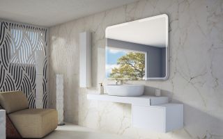 Консоль подвесная Cezares TAVOLONE 41785 Bianco Opaco 90 см