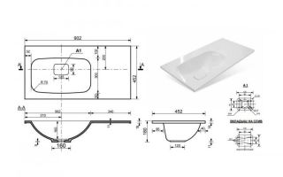 Style Line умывальник Барселона 90