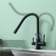 Смеситель для кухни Raglo R81.64.06 с подключением фильтра чёрный