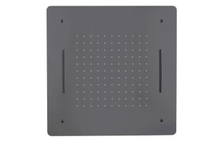 Потолочный душ Boheme 428-SGM 2-х позиционный 60 см оружейная сталь