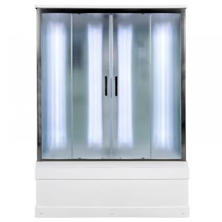 Душевая кабина Deto ЕМ4515 LED с гм. 150х85х220 см