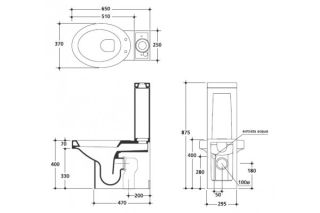 Унитаз Kerasan Cento 351701 напольный белый