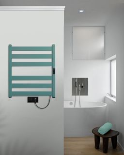 Полотенцесушитель электрический Indigo Oktava Slim 5 LСLOKS5E60-50CLRt 60x50 см бирюзовый