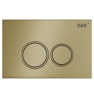 Комплект DQ Унитаз подвесной безободковый (торнадо) DT1436516 белый, Инсталляция DI8050127, Клавиша смыва DB1529007 матовое золото (DS1431633)