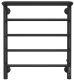 Электрический полотенцесушитель Larusso Стандарт П5 50x60см с полкой чёрный матовый 4670078536617