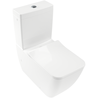 Унитаз напольный Villeroy Boch  с открытым смывным краем, Альпийский белый