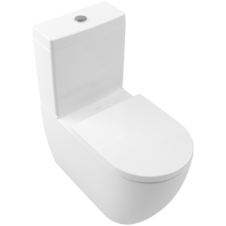 Унитаз напольный Villeroy Boch  с открытым смывным краем, напольный, с TwistFlush, 4672T001 Альпийский белый