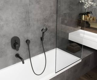 Смеситель Hansgrohe Shower Vernis Blend 71449670 для душа черный матовый