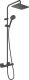 Душевая система Hansgrohe Vernis Shape Showerpipe 230 1jet EcoSmart 26097670 черный матовый