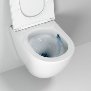 Унитаз подвесной Grossman Торнадо GR-4455SQ безободковый белый с крышкой-сиденьем Soft-Close