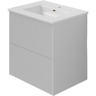 Тумба под раковину La Fenice Terra FNC-01-TER-B-60-2 белая матовая 60 см