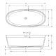 Ванна из искусственного камня Riho Oval B129001105 160x72см белый