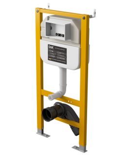 Комплект DQ Унитаз подвесной безободковый DT1026016, Инсталляция DI8050127, Клавиша смыва DB1529001.2, хром (DS1021615)