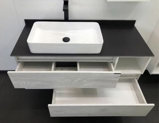 Тумба с раковиной Comforty Прага  00-00014834 120 см Дуб белый