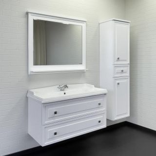 Тумба с раковиной Comforty Феррара 00-00020308 100 см Белый глянец