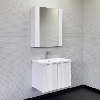 Зеркало-шкаф Comforty Лима 00-00006135 70 см Белый матовый