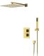 Душевая система DQ Bayern.Liszt DA2515707A04 с термостатом матовое золото