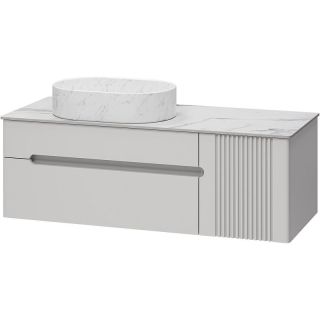 Подвесная тумба под раковину Brevita Pallisandro 120 УТ000025404 Серая матовая