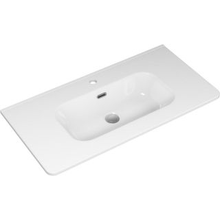 Напольная тумба под раковину Brevita Risacca Crema 90 УТ000025681 Серая матовая