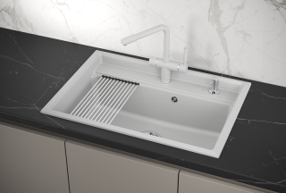 Мойка кухонная Granula Kitchen Space 7301, АРКТИК