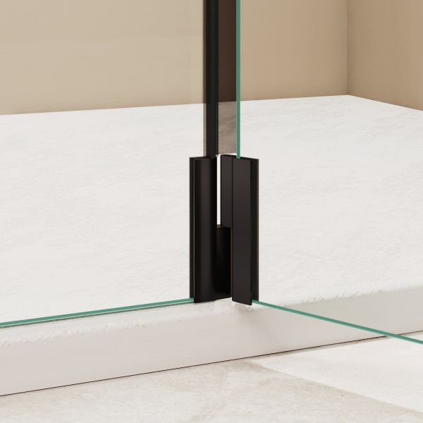 Душевая перегородка RGW WA-054B (WA-010B + Z-072B) 351005403-14 100 см чёрный