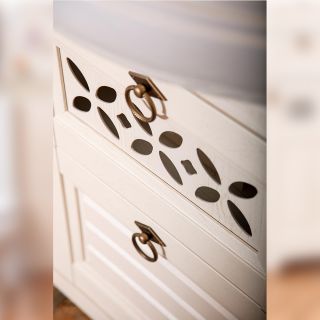 Тумба под раковину Бриклаер Кантри 4627125413674 120 см бежевый дуб прованс