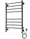 Полотенцесушитель электрический Domoterm Медея DMT П8 500х800 EK R чёрный
