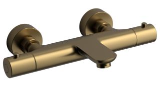 Смеситель для ванны Raiber Graceful RPG-008 с термостатом золото матовое