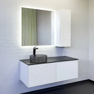 Тумба с раковиной Comforty Геленджик 00-00018719 120 см белый матовый