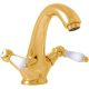 Смеситель для раковины Rav Slezak Morava retro MK528.5Z золото