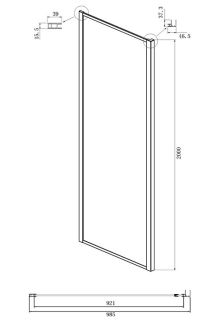 Душевой уголок Ambassador Elysium 111021103KX-100KX 90x100см хром/прозрачное