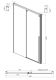 Душевая дверь Ambassador Intense 110021105IX 160см хром/прозрачное