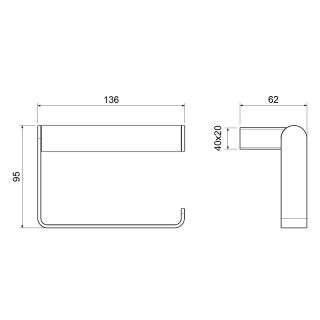 Бумагодержатель Timo Luiro 18542/17 золото матовое