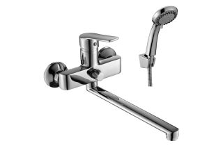 Смеситель для ванны Decoroom с ручным душем хром DR38043