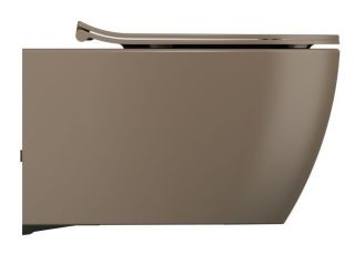 Подвесной унитаз Isvea Sentimenti Neo 10AR02010SV-2H безободковый крышка микролифт коричневый матовый