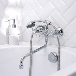 Смеситель для ванны с душем РМС SL72-143 хром