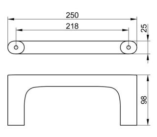 Держатель для полотенца Keuco 11521030000 бронза шлифованная