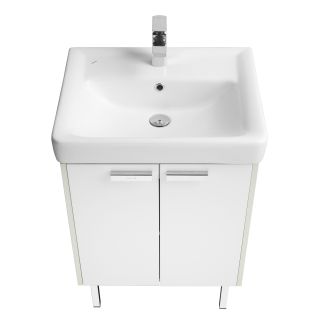 Тумба под раковину Акватон Йорк 60см белый/выбеленное дерево 1A170201YOAY0